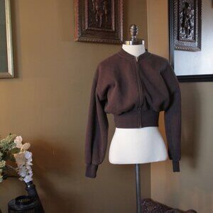 Cropped Cinched Waist Jacket